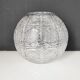 Cut crystal ball vase