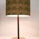 Pair of table lamps or accent lamps in brass and leather by J.T. Kalmar, Mid-Century, Austria, 1960s.