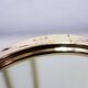 Brass barber mirror