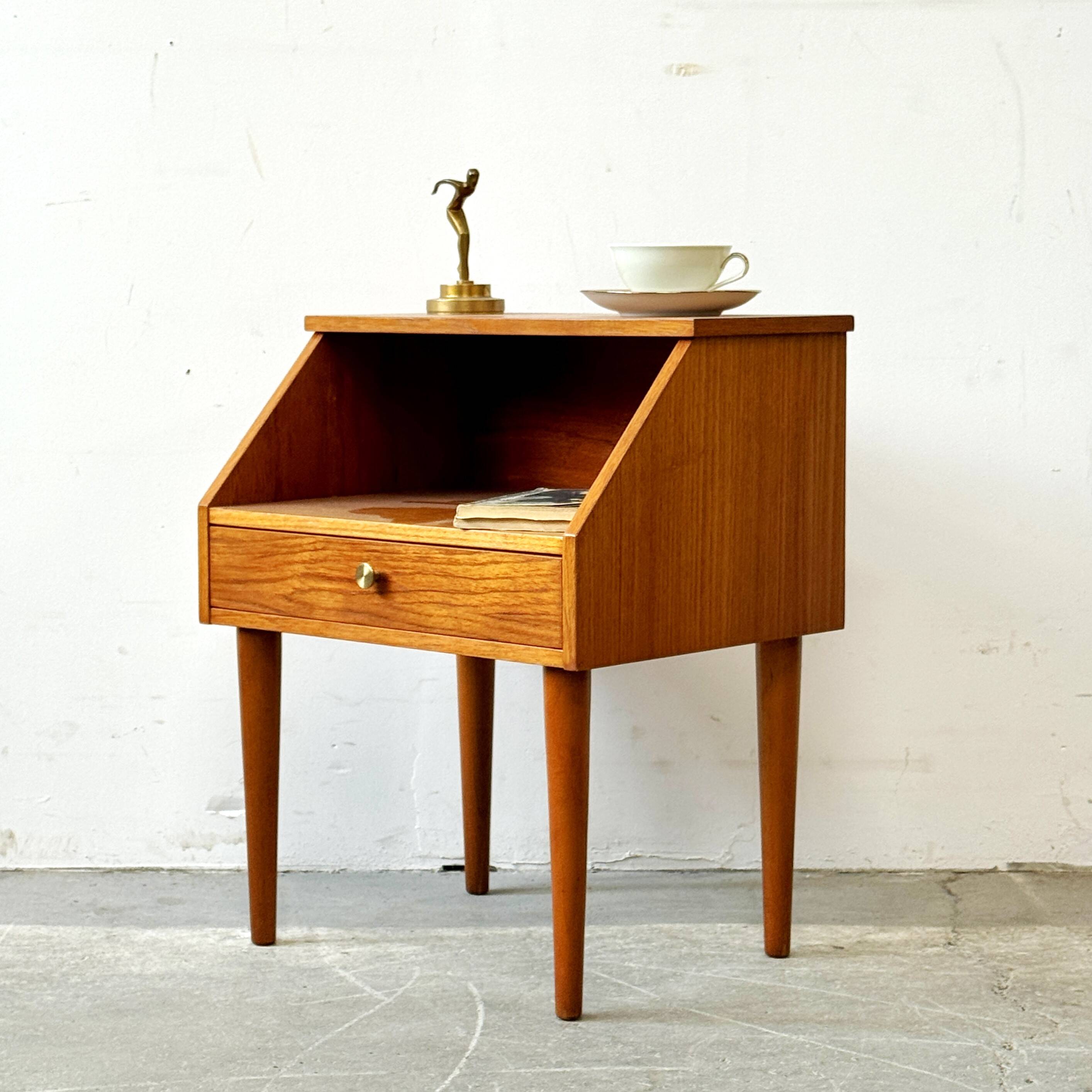 Bedside Table, Denmark, 1970s, Vintage, Mid-Century Modern