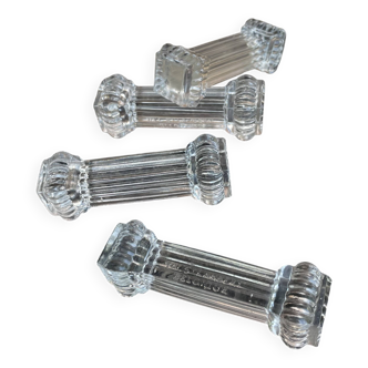 Set de 4 porte-couteaux du Val st Lambert
