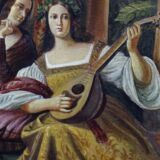 Le tableau "La Scène Galante" 1929 année.