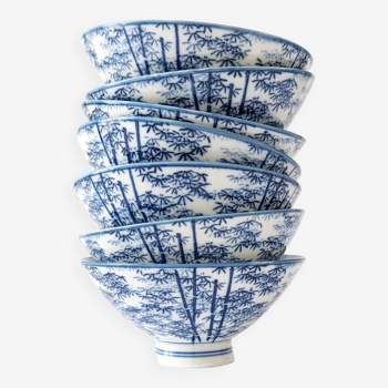 7 bols asiatiques en porcelaine