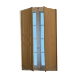Window with interior shutters