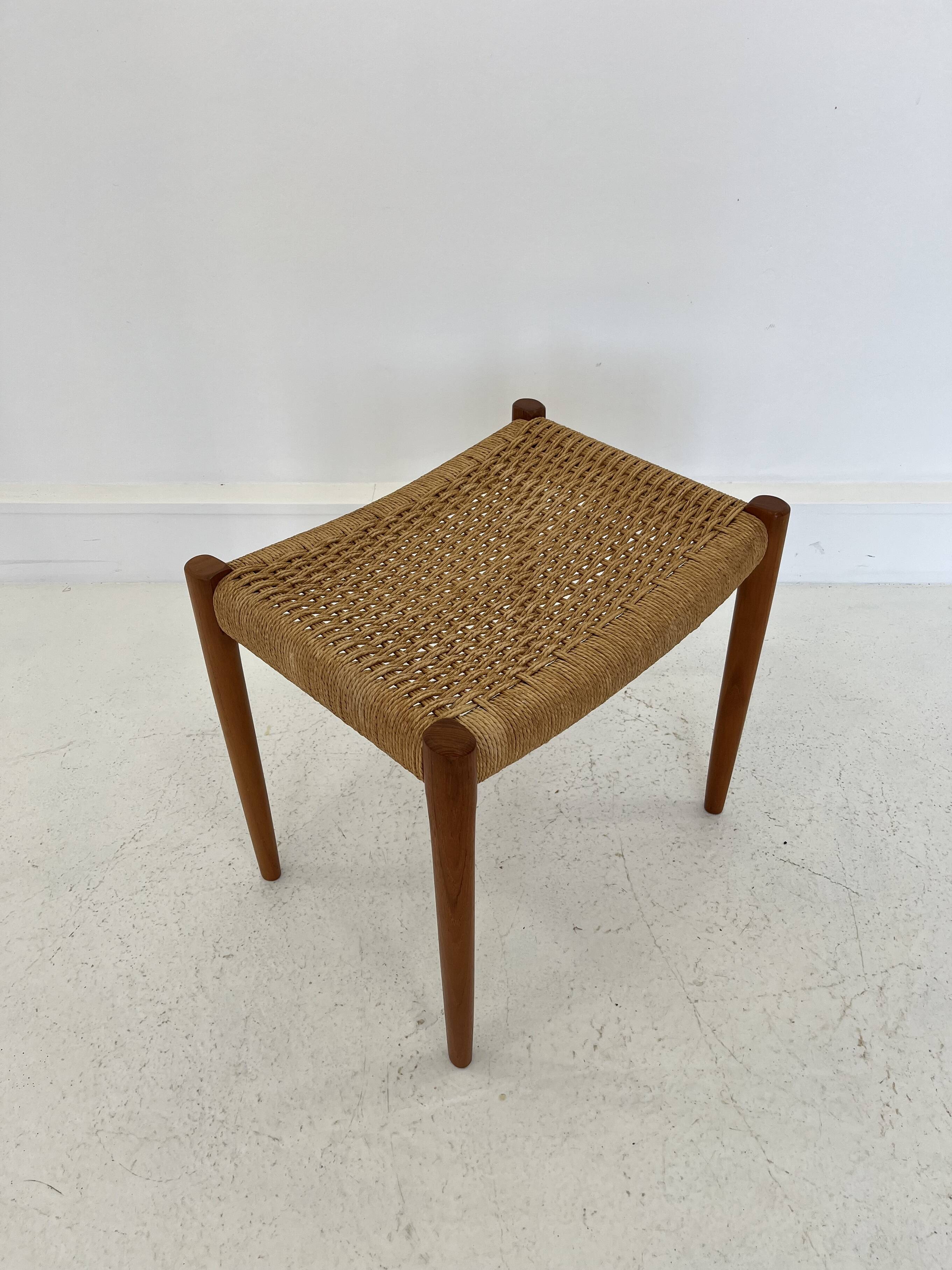 Danish Model 80 Stool in Teak by Niels O Møller for J.L. Møller