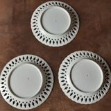 Set of 3 earthenware style plates