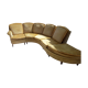 Velvet corner sofa