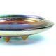 Rare iridescent art glass trinket bowl by Jiri Zemon for Rudolfova Hut