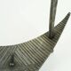 sculptural mid century modern brutalist iron CANDLE HOLDER 1960s 1970s