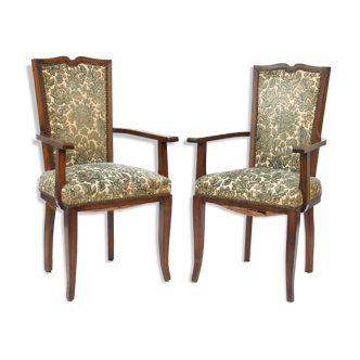 Pair of art deco style armchairs