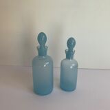 2 opaline vials
