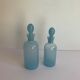 2 opaline vials