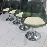 Set table and 6 tulip chairs Roche Bobois 1970