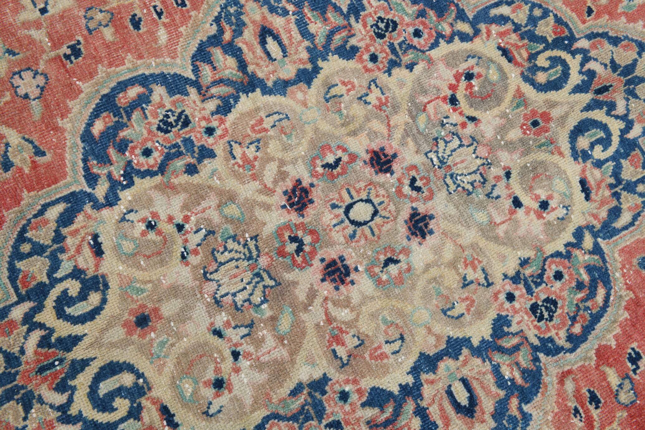 Classic Red & Blue Oversize Vintage Rug, 310x404Cm