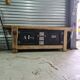 Old oak carpenter's workbench industrial furniture