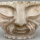 Pharmacy mortar and pestle in alabaster China man's face