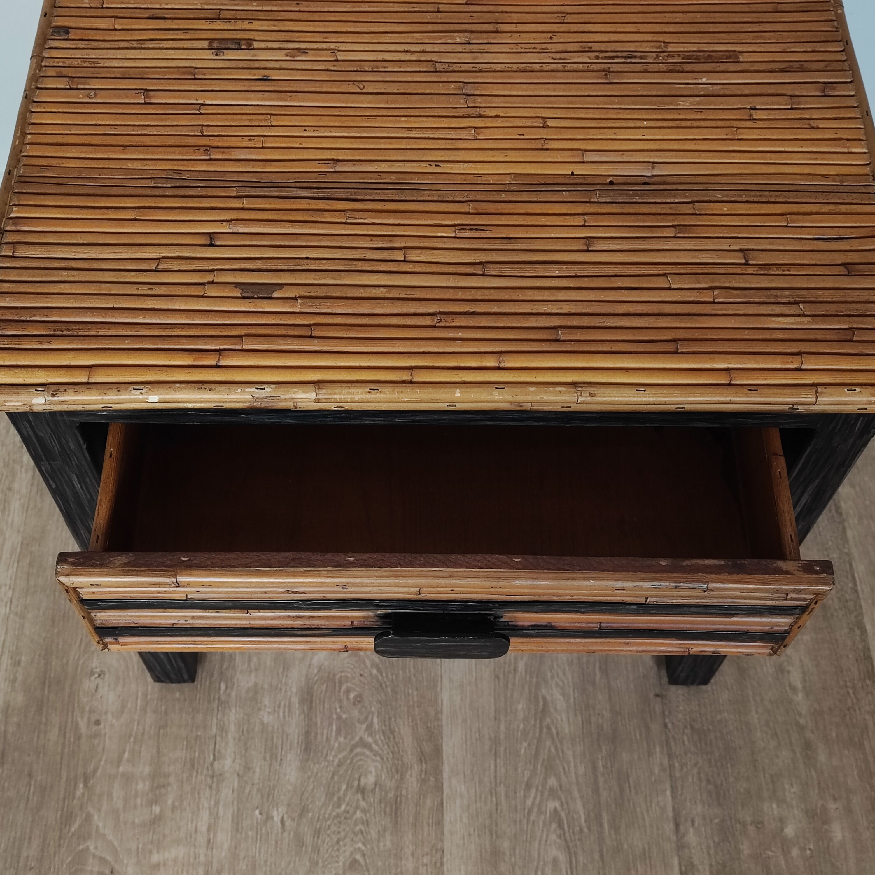 80' rattan bedside tables