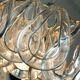 mid century PENDANT LIGHT with 24 acrylic elements 1960s 1970s space age