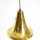 60s Hans-Agne Jakobsson brass pendant lamp Model T 598, by Markaryd Sweden