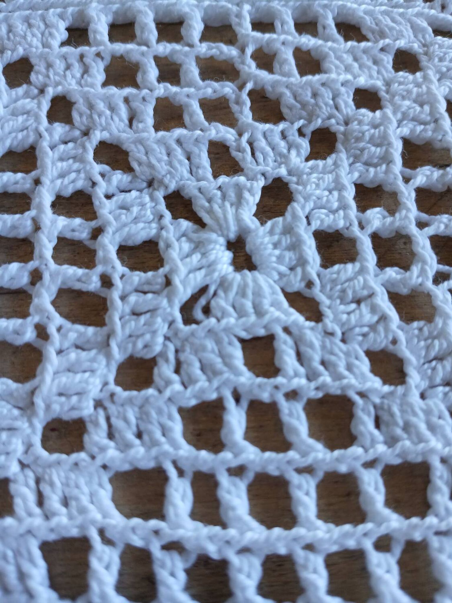 Dessus de lit ancien en crochet fait main