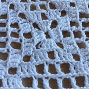 Dessus de lit ancien en crochet fait main