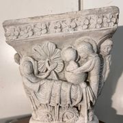 Reconstituted stone capital
