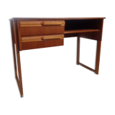 Bureau vintage des années 50 pied traineau en teck