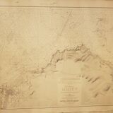 Old nautical chart of the surroundings of Saint-Nazaire