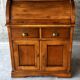 Secrétaire à rideau en merisier – Petit bureau de rangement, seconde m