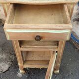 Solid oak bedside table