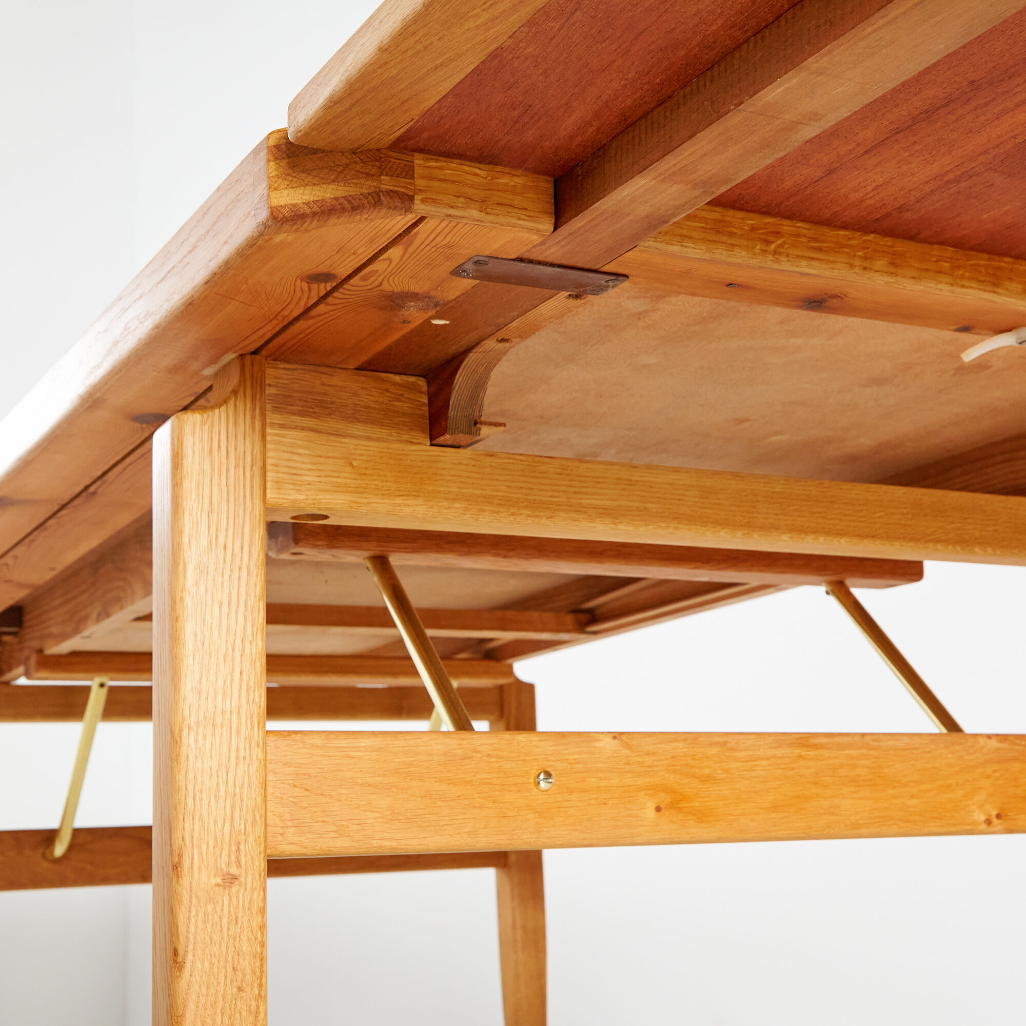 Restored oak dining table