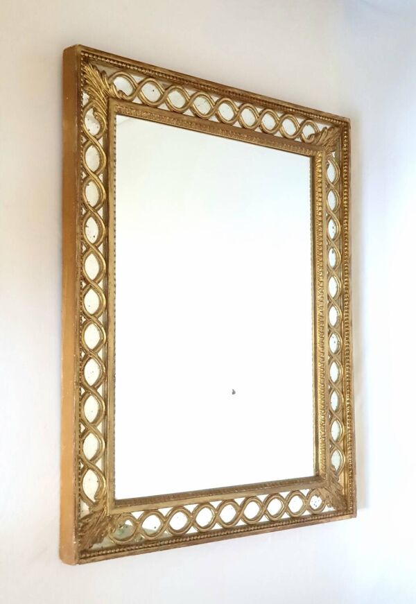 Miroir doré Maison Roche XXe 1960