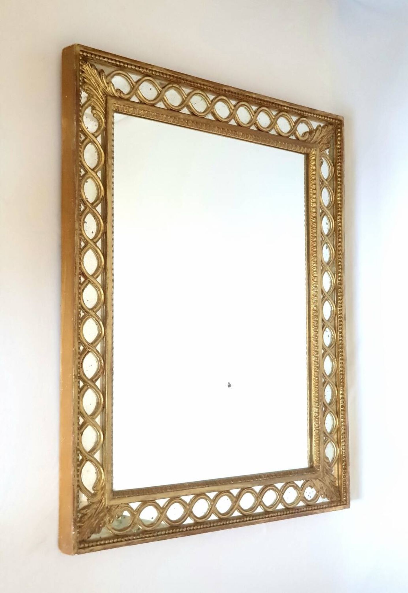 Golden mirror Maison Roche 1960s 20th century