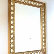 Golden mirror Maison Roche 1960s 20th century