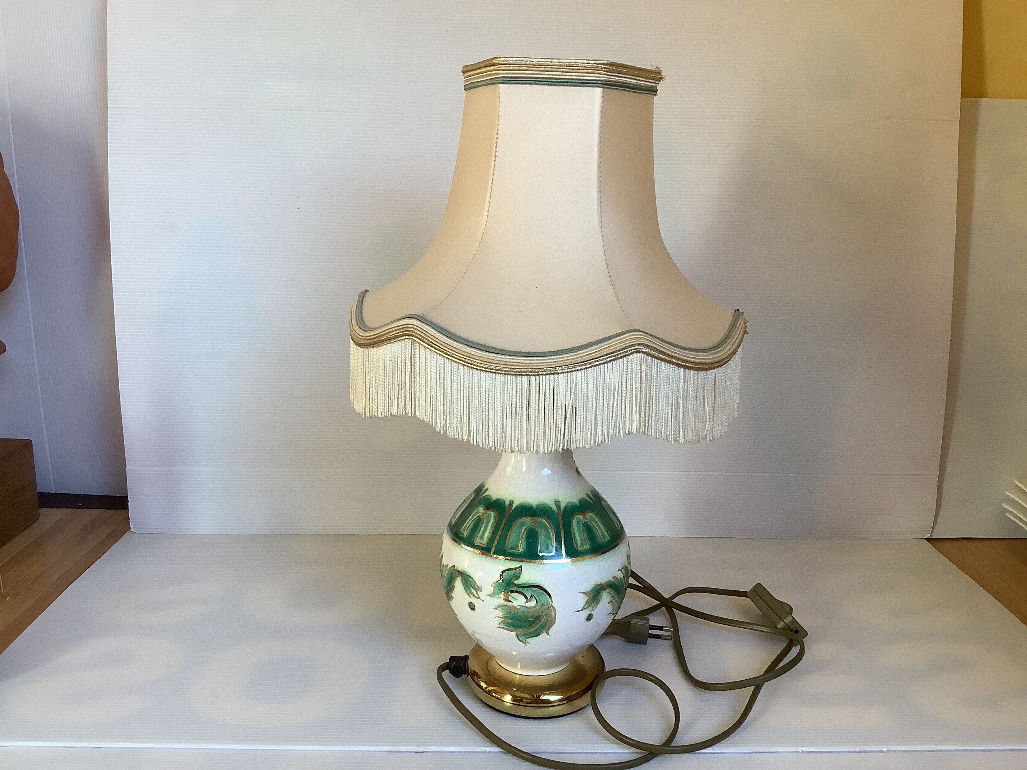 Drimmer France cracked ceramic lamp