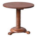 French turned oak art deco style side table