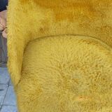 Plush cocktail armchair