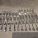 6 fish cutlery pieces, 12 pieces, silver-plated metal, Christofle silversmith, Perles
