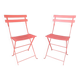 Folding steel chairs, set 2