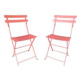 Folding steel chairs, set 2