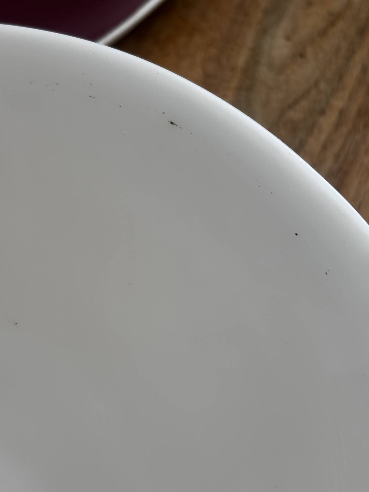 Vintage suspension lampshade in white opaline.