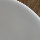 Vintage suspension lampshade in white opaline.