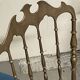 Ensemble de 6 chaises Chiavarine des années 1950 en laiton et tissu.