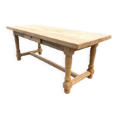 Solid wood farmhouse table