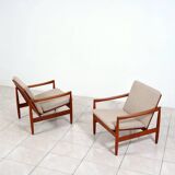 2 chaises longues en teck par Skive Mobelfabrik