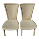 2 vintage leather chairs from Italy