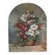 Oil on panel, still life with bouquet, early 20th century.