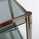 Italian modern chromed steel serving cart/side table, 1970’s