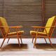 Pair of armchairs Ton Bystřice model Boomerang by Antonin Suman 1960