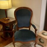 Louis Philippe armchair in walnut